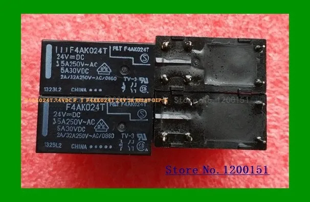 F4AK024T 24VDC  F4AK024T 24V 5A relay DIP-6