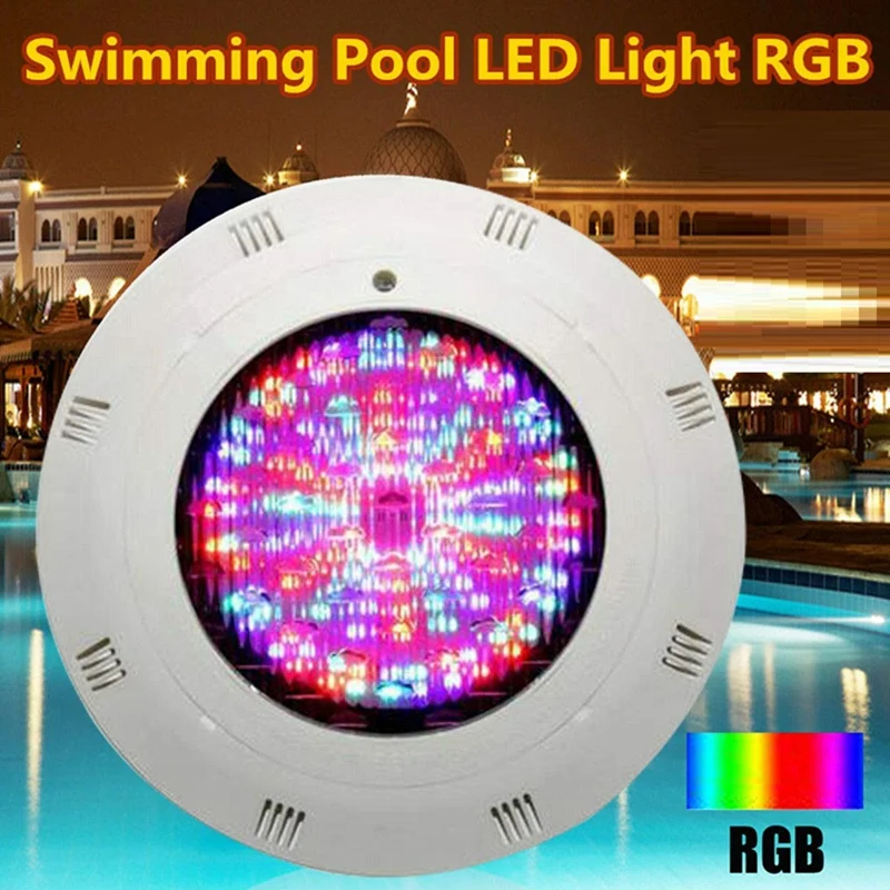 

1 Set 12V 18W Underwater Lights Underwater Color-Change LED Lights RGB IP68 With Remote (18W)