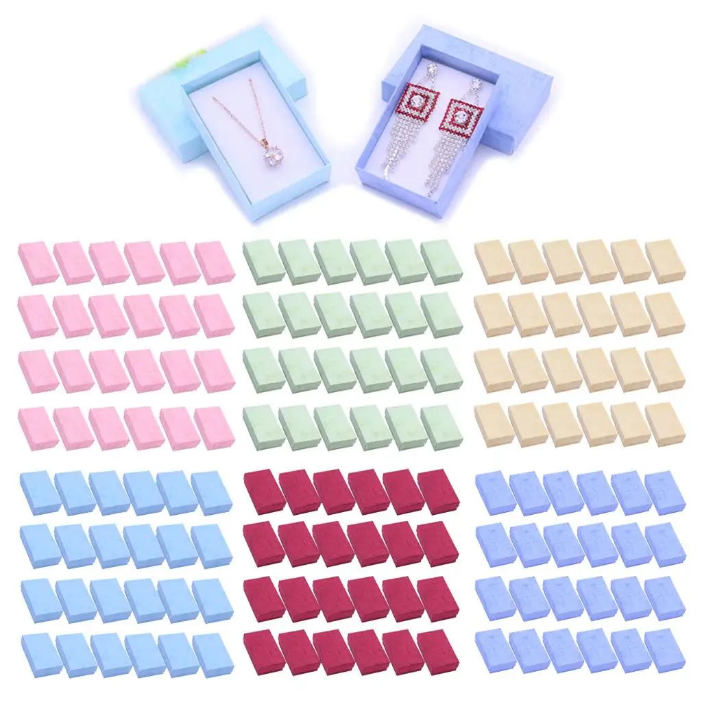 صناديق هدايا من الورق المقوى للمجوهرات ، حامل الخاتم ، مجموعة منظم الحالات #3