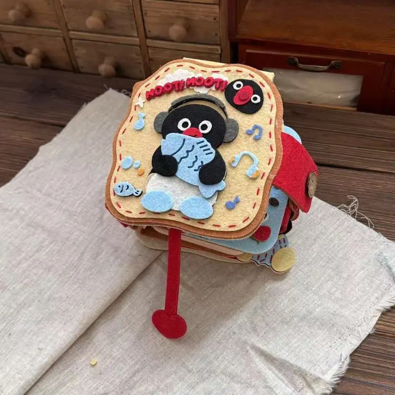 

Kawaii Pingu Penguin Family Series Couple Album Non Woven Album Handmade Diy Material Package Album Birthday Gift Decor Ornament