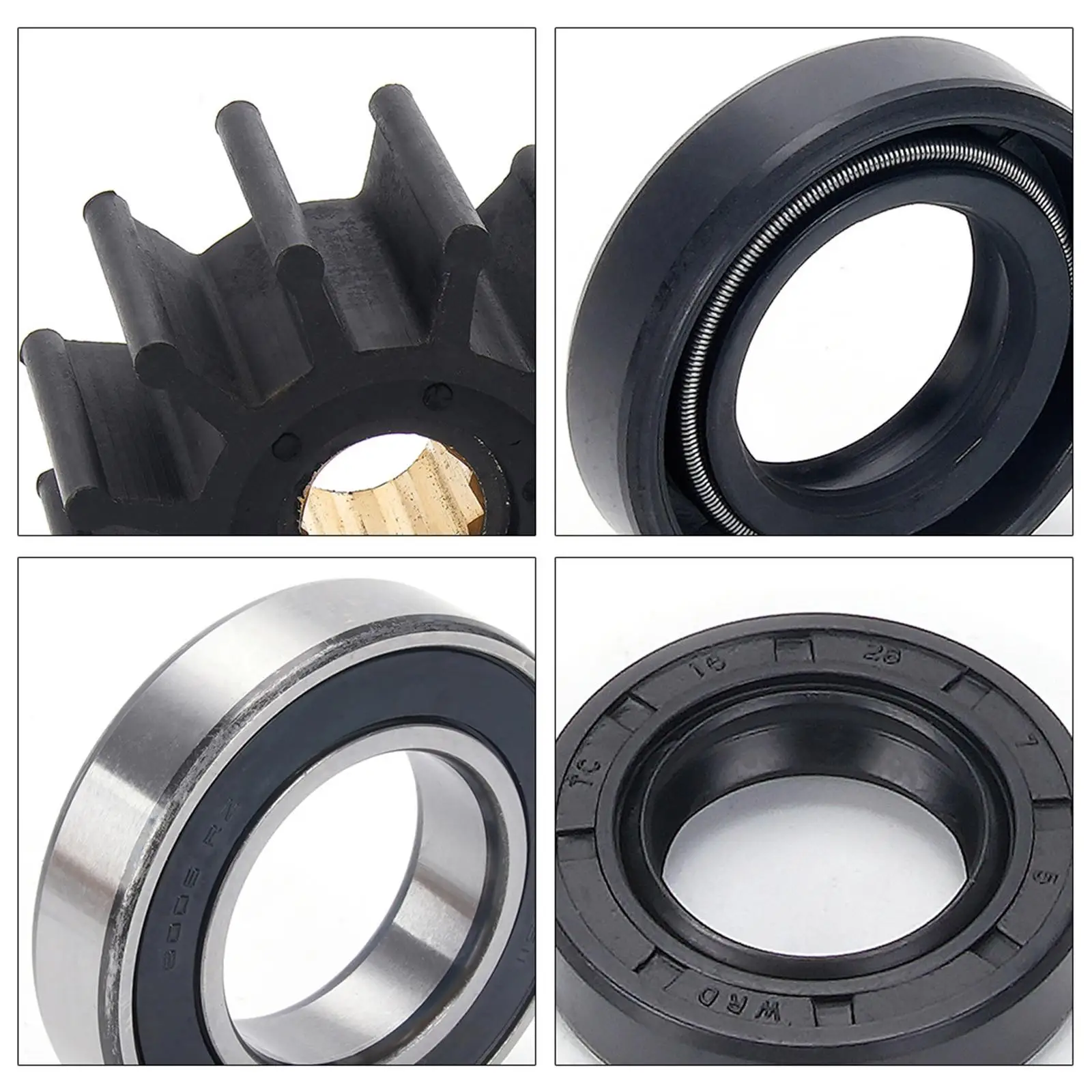 

Ремкомплект для морского насоса: рабочее колесо из АБС-пластика и металла, универсальные сменные аксессуары для обслуживания морских судов