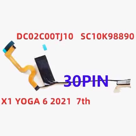 

New Laptop LCD Screen Cable With Touch For Lanovo ThinkPad X1 Yoga 7th Gen 21CD 21CE DC02C00TJ10 SC10K98890