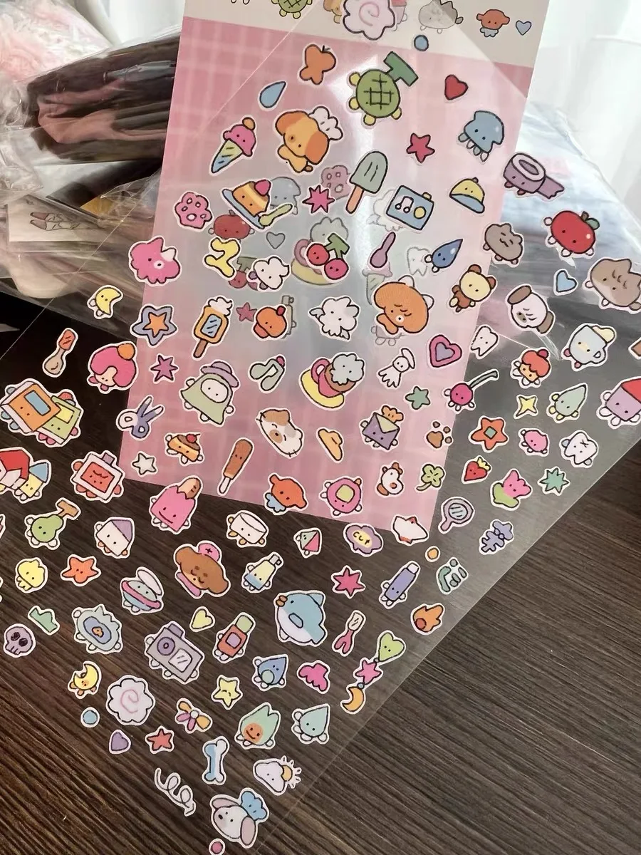 Roze Mooie Handaccount Decoratieve Stickers