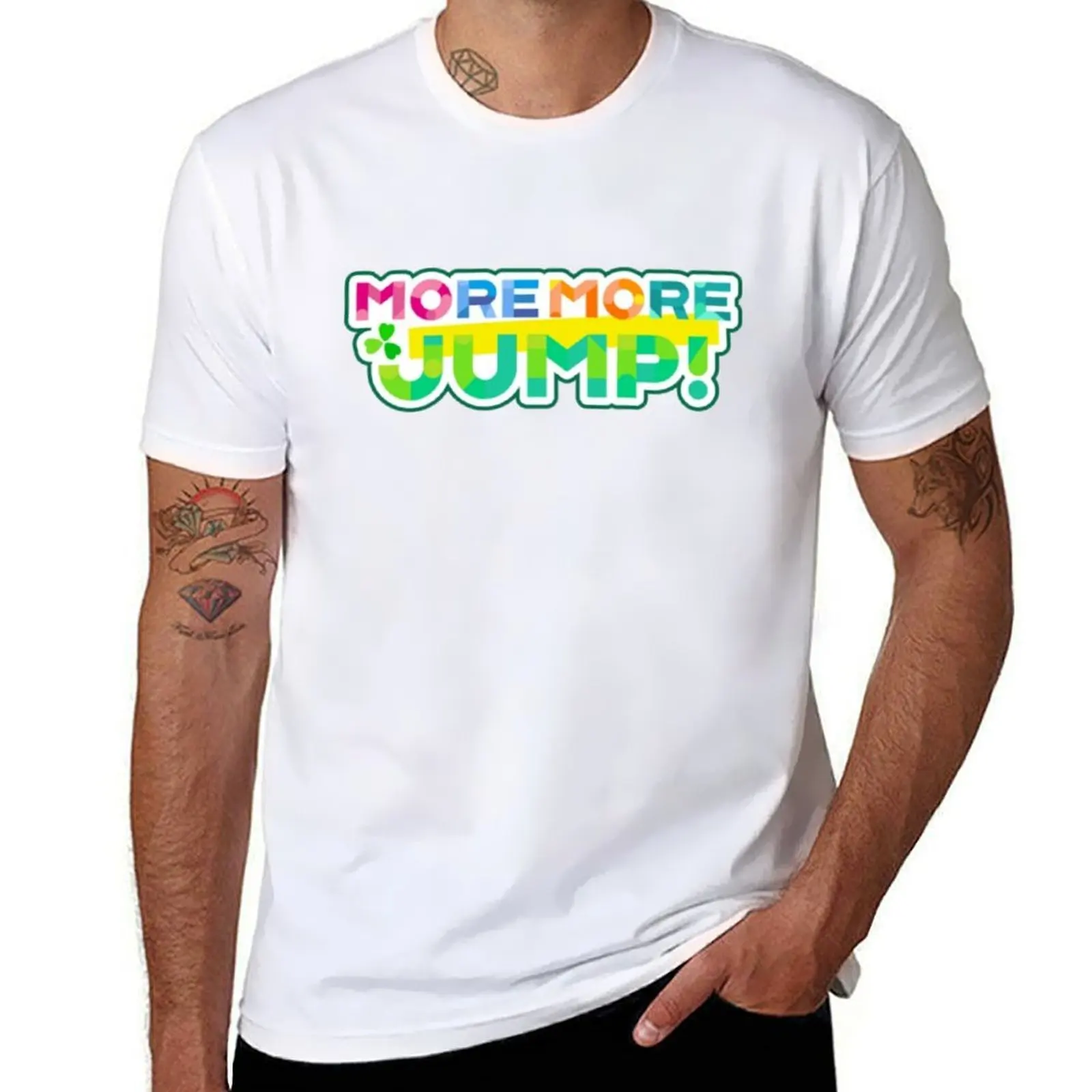 

More More Jump ! Logo T-Shirt t shirts for man cotton funny t shirts for man cotton T-Shirt