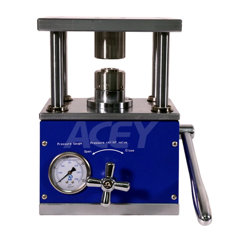 CR2032 CR2025 CR2016 Coin Cell Lab Manual Sealing Machine Button Battery Hydraulic Crimping Machine for Coin Cell Making