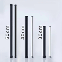 Bathroom Shower Tube Extend Pipe Hand Shower Bracket Holder Square and Round Extension Tube Bar Heighten pipe sliding bar
