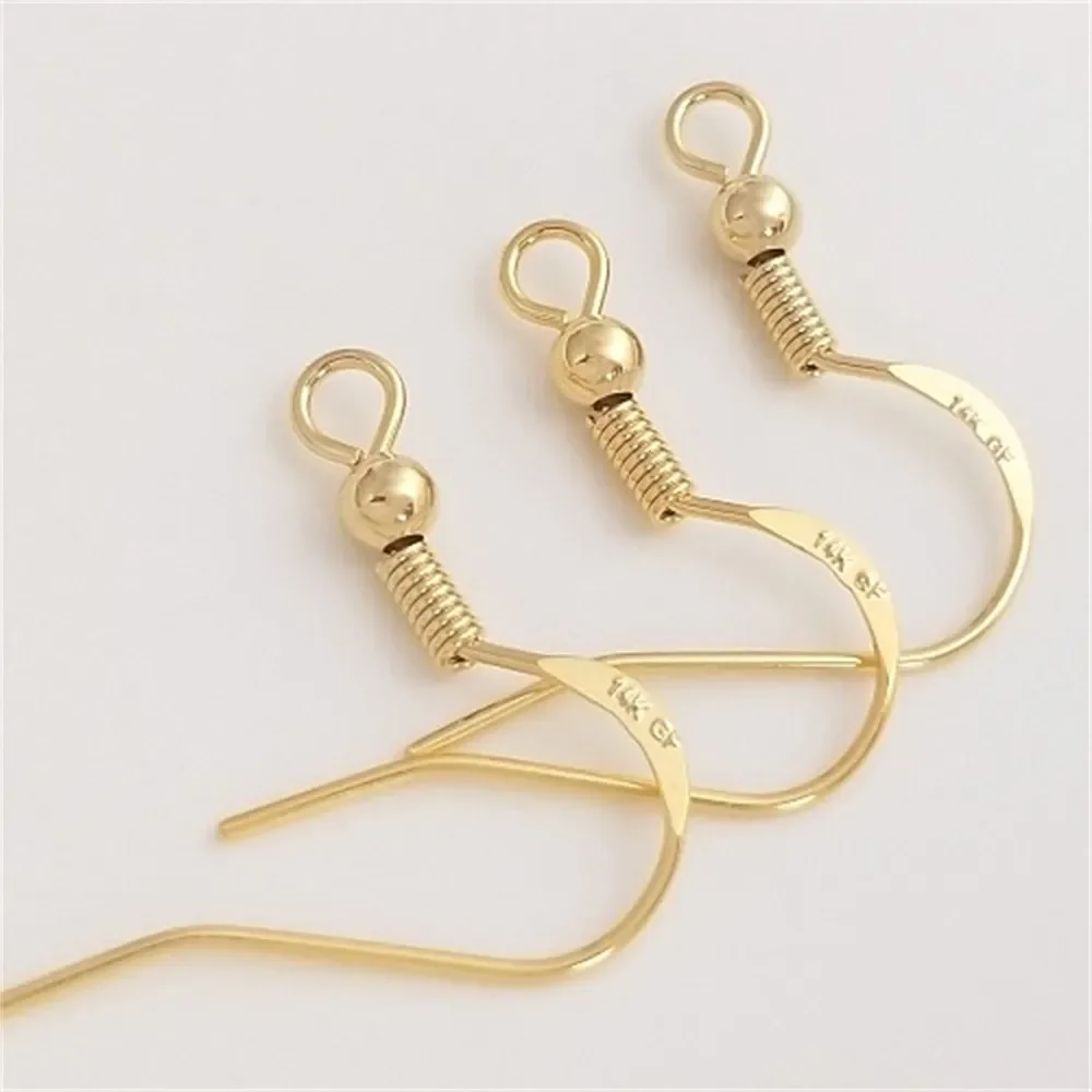 

Bao Real Gold Knock Steel Stamp 14KGF Ear Hook Accessories Handmade DIY Ear Hook Ear Jewelry Hand-made Basic Materials E143