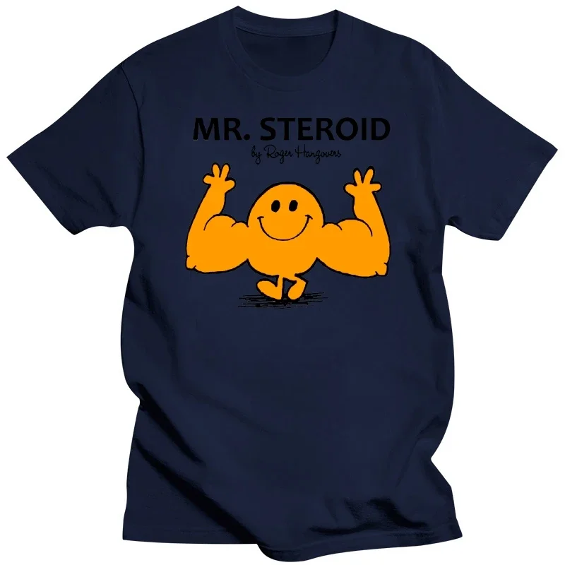 Mr Steroid Funny Mens Gymnasium Trainer Workout Muscles White Novelty New TShirt Cotton Fashion T-shirts harajuku men's t-shirts