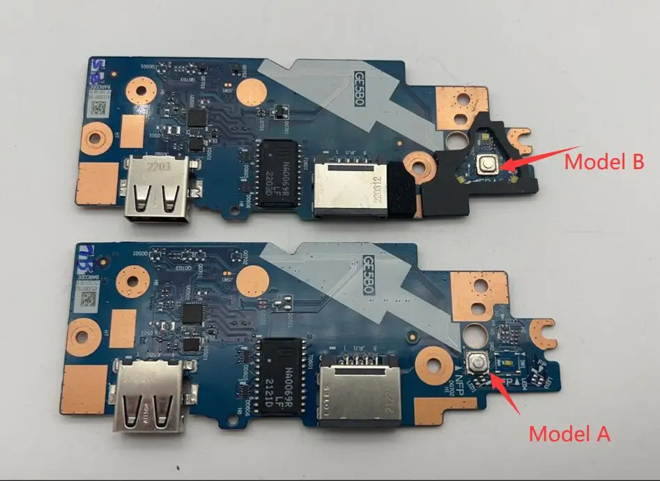 Original For Lenovo ThinkPad E15 Gen2 20TD 20TE USB Power Botton Wlan Io Board  NS-D013 Tested