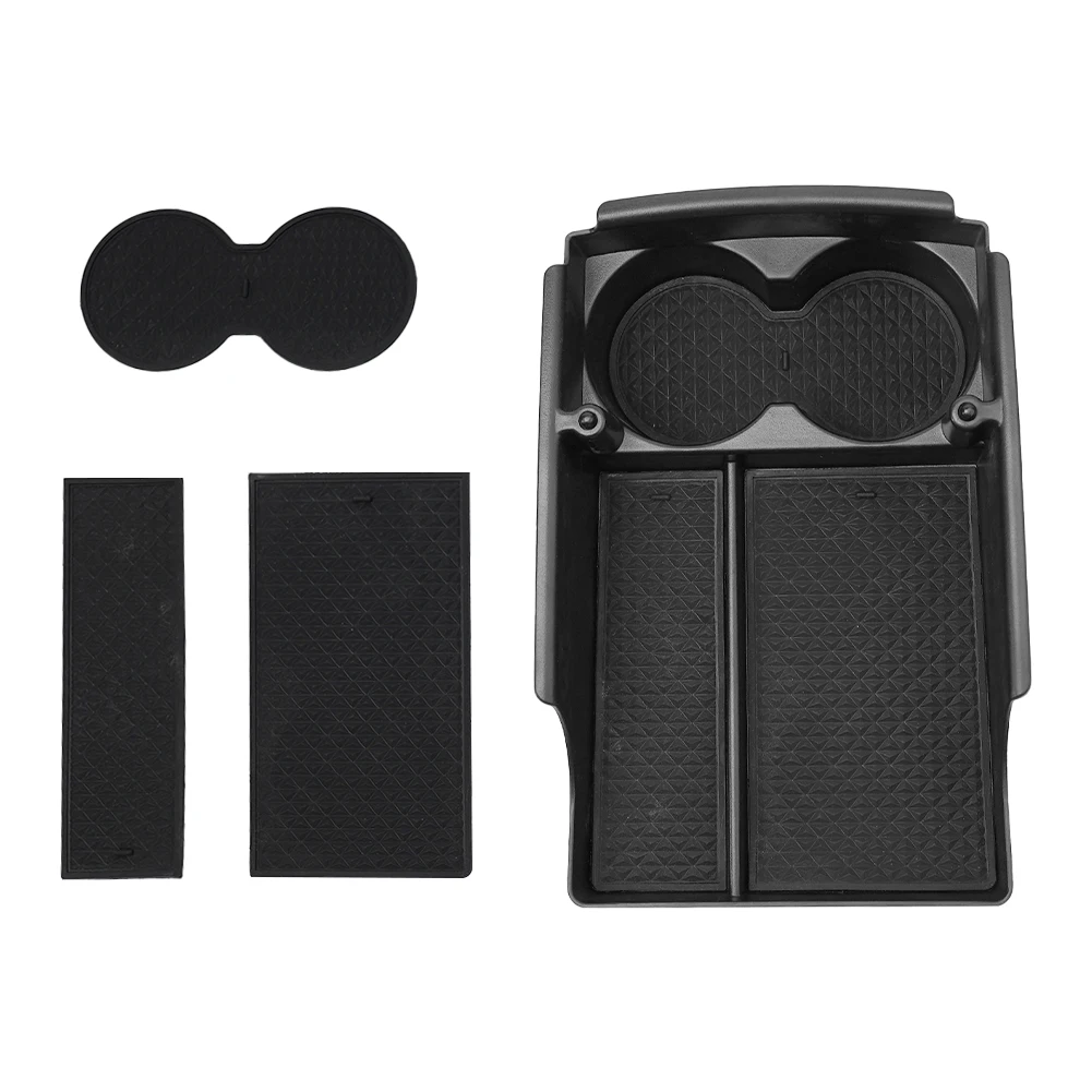 Center Console Storage Organizer with Cup Holder for Tesla For Model S/X ABS Material Fits Left Hand Drive For Models