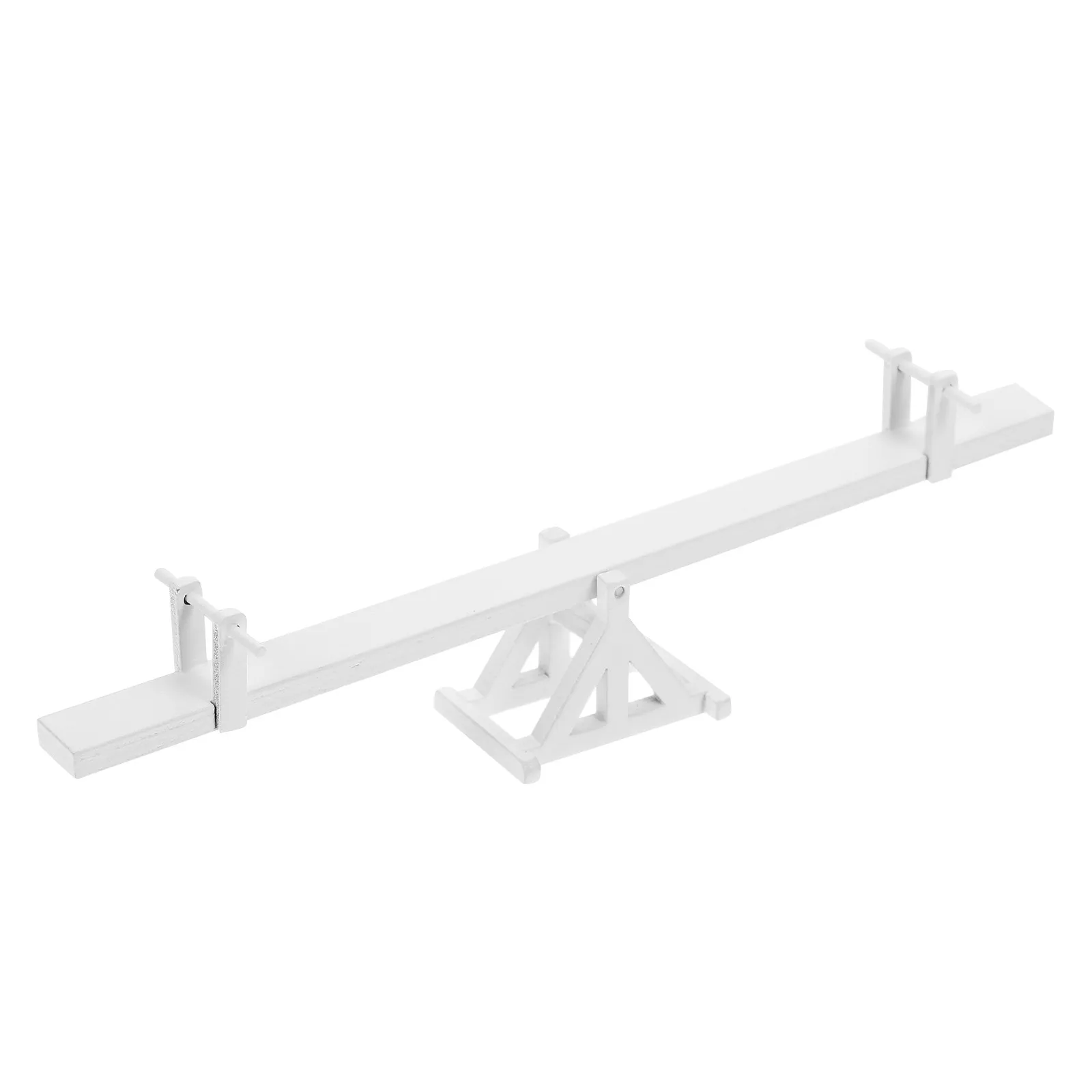 Miniature Wooden Seesaw Decor for Tiny House Furniture High Detail Realistic Teetertotter Home Mini Decor Sturdy Break Resistant
