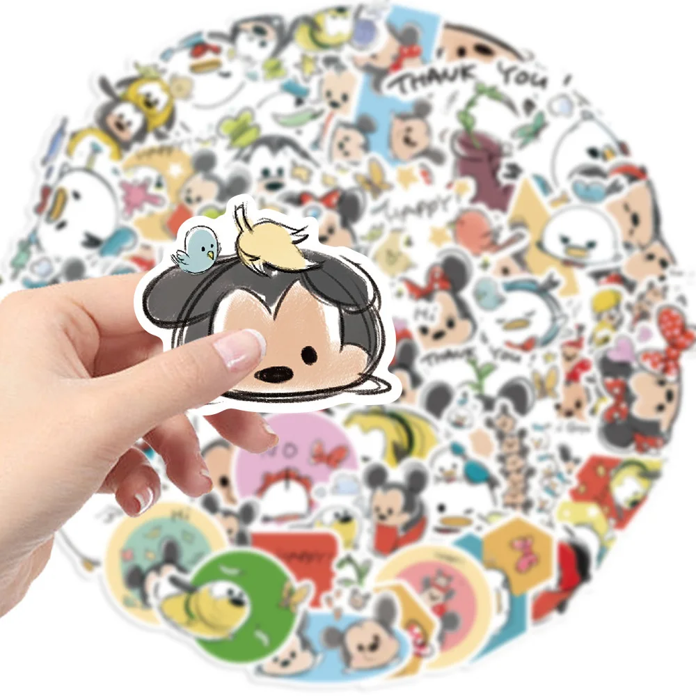 10/30/50pcs Disney Tsum Tsum Mickey Mouse Stickers Cute Cartoon Kid Sticker Toy Laptop Guitar Phone Funny Anime Graffiti Decals