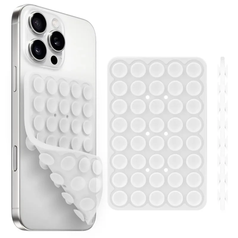 

Hot sale Silicone Suction Cup Phone Holde Multifunctional Fixed Anti-slip Mobile Fixture Double Sided Detachable Phone Rubber Sucker Pad
