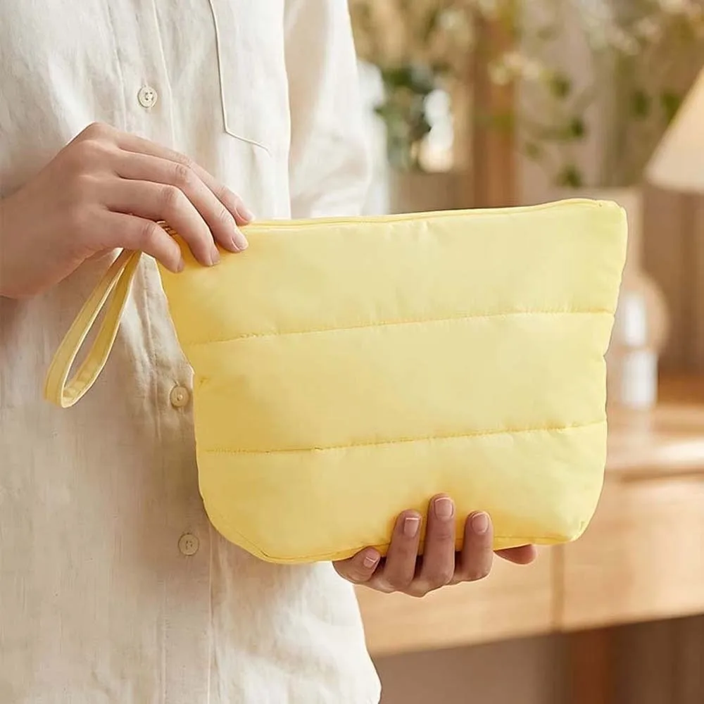 Candy Color Pouches Bag Organizer Filled with Cotton Large Capacity Cotton Coin Purse Korean Style Polyester