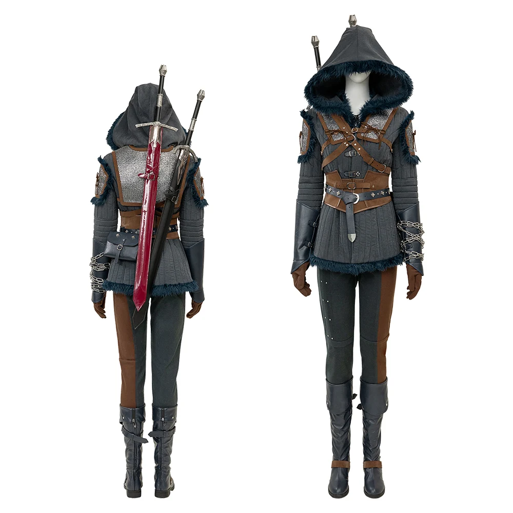 

Premium White-Haired Huntress Cosplay Costume Full Set for Women Screen Accurate Custom Sizes Halloween Comic Con