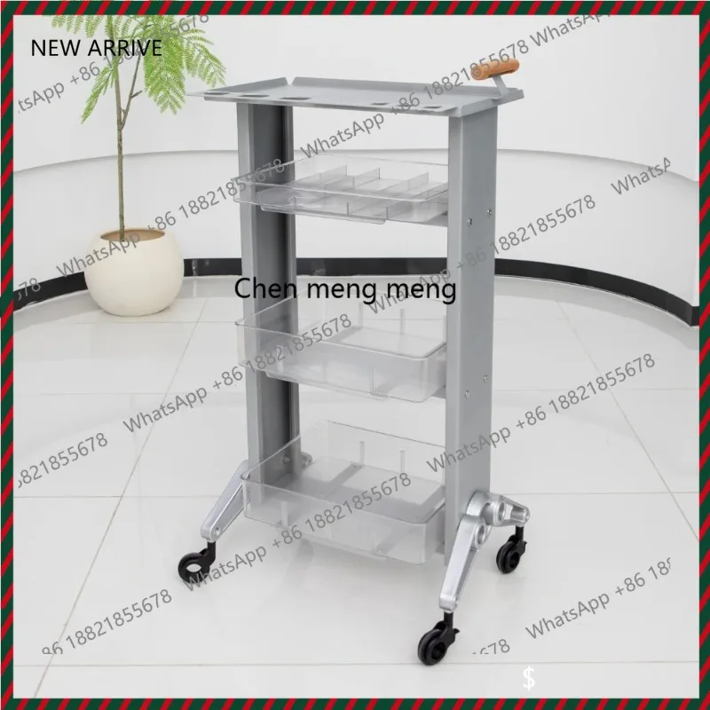 

Лидер продаж, высококачественная тележка для инструментов для парикмахерской, тележка для волос из нержавеющей стали, складная тележка для стрижки волос