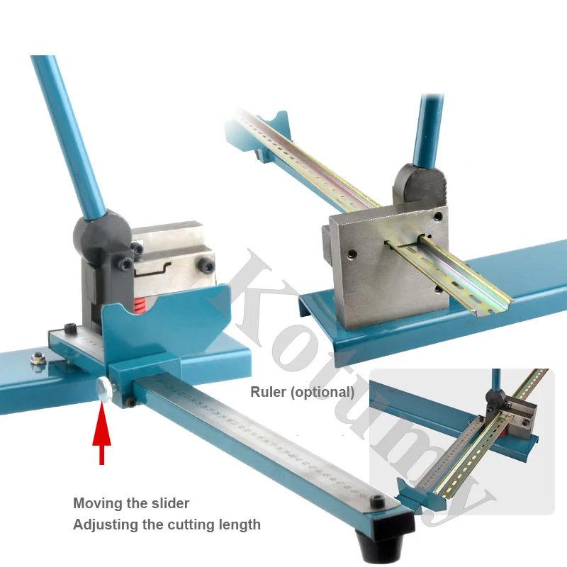 Din Rail Cutter Track Cutting Machine Air Opening Card Track Cutting Machine Quick Guide Cutter DC-35 SC-01