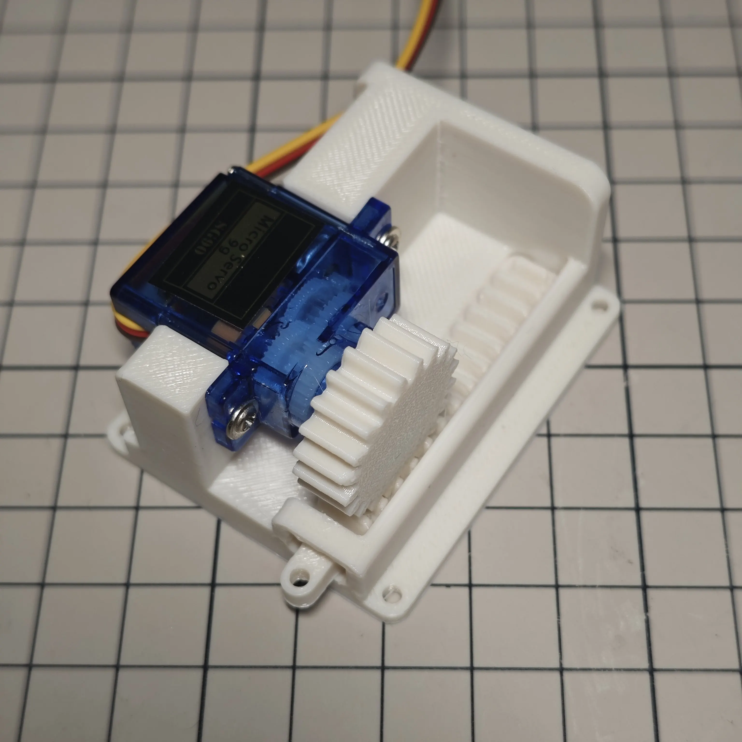 1Set Horizontal/Vertical Type 3D-Printed Servo Mechanical Interaction Module DIY Kit 30mm Stroke 180° Limit Linear Actuator