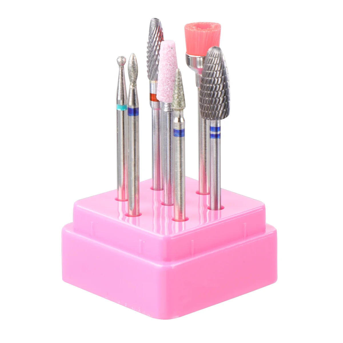 

1 Set Tungsten Steel Grinding Head Kit Professional Manicure Drill Bits For Polishing Cuticle Care Tools Home Salon Use Nail