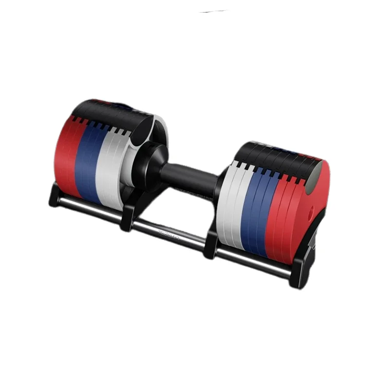 Quick adjustable dumbbells, men's pure steel one second removal weight 20/32/40/48/64kg internal adjustment