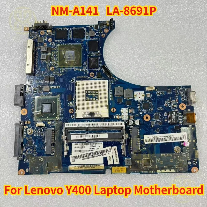 

Материнская плата для ноутбука Lenovo Y400 NM-A141 LA-8691P HM76 GT650M протестирована нормально