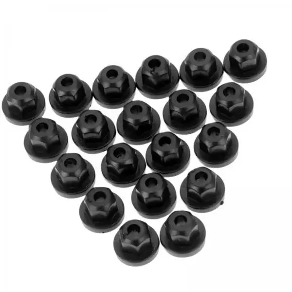 Car Body Nuts Flange Clip Premium PP Panel Fastener High Durability for BMW 7 Series 738 740 750 1995 2001 Replacement
