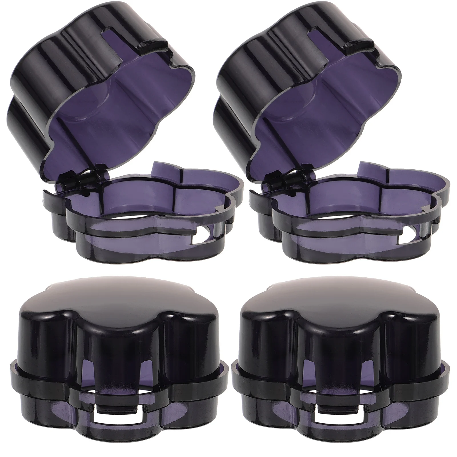 

4Pcs Childproof Stove Knob Covers Plastic Gas Stove Knobs Safety Protector Hard to Open for Babies Baby Proof Door Knob Covers