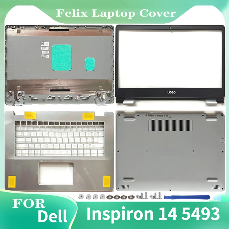 

New For Dell Inspiron 14 5493 Screen Back Shell Keyboard Bezel Top Case Type-c Interface Palmrest Laptop Host Lower Cover 0638V6