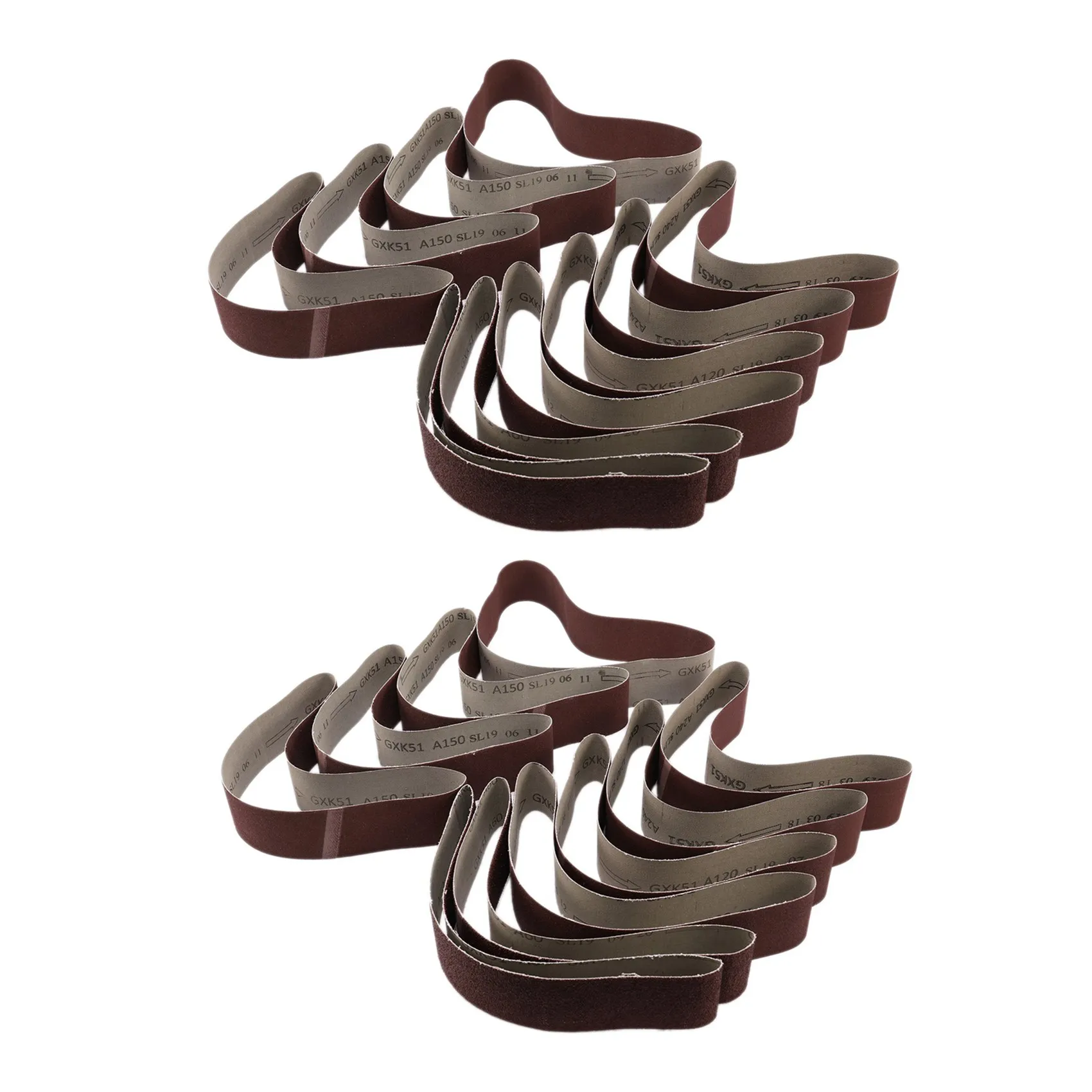 

PZHI-20 шт. шлифовальные ленты для шлифовки и полировки, смешанная зернистость 60/120/150/240, 50 х 686 мм