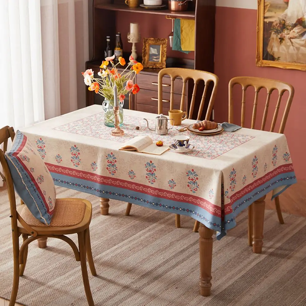 Nordic ins style high-end tablecloth, American light luxury, high-end waterproof and anti-scald rectangular tablecloth