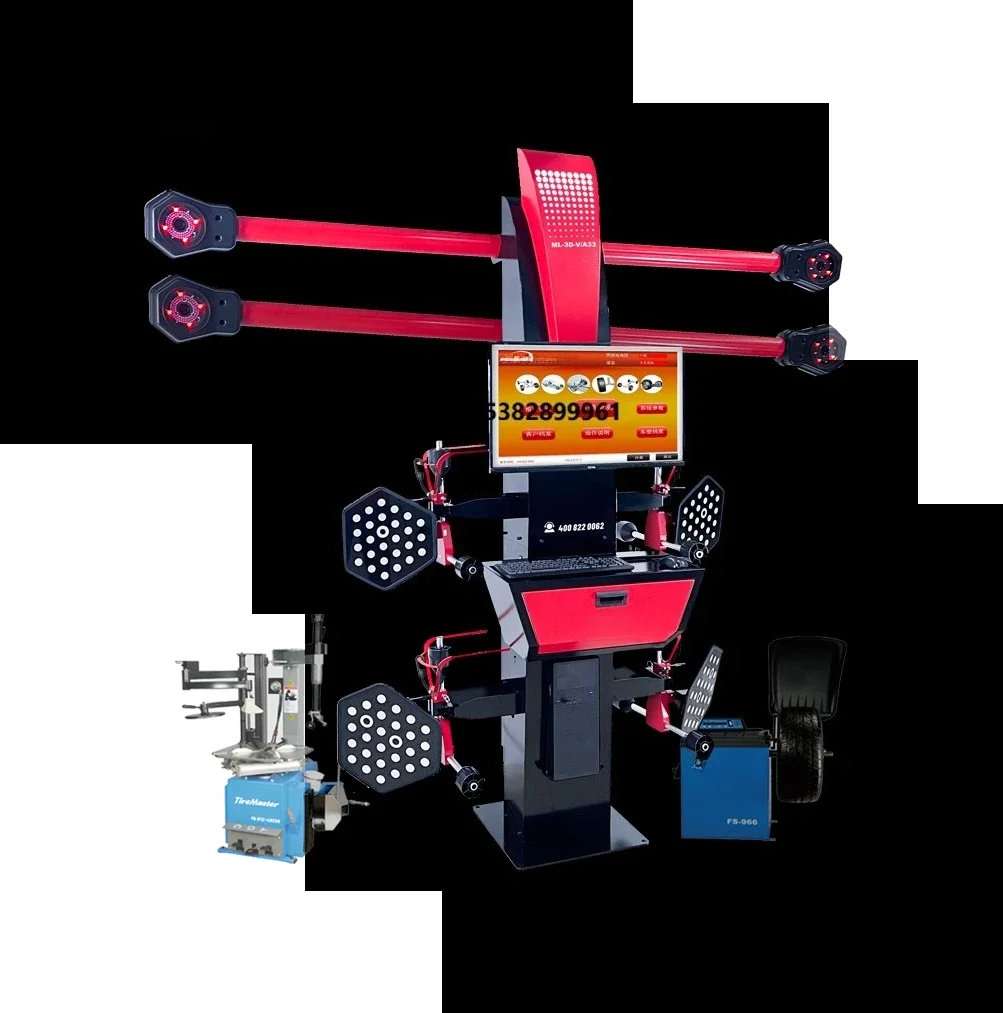 Advanced Digital 3D Visualization Four Wheel Alignment Machine Factory Direct Customizable High Strength Car Alignment System