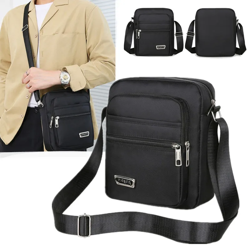 2024 New Brand Men Crossbody Bags Male Nylon Canvas Shoulder Bags Boy Messenger Bag Man Handbags for Travel Casual Large Satchel