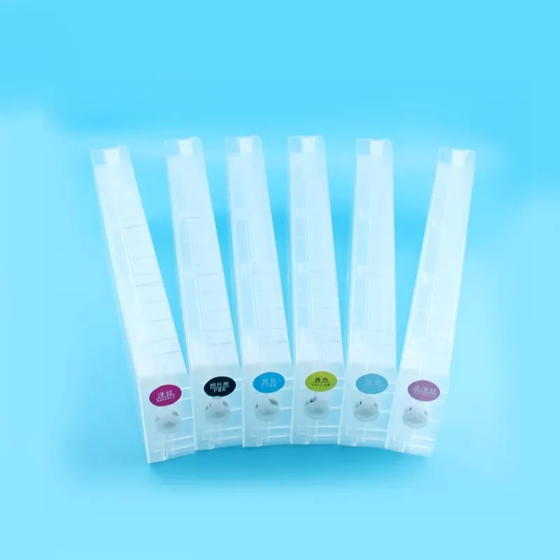 6 Colors Empty D3000 Refillable Ink Cartridges with chips T7101-T7106 for Epson Surelab SL-D3000 Printer