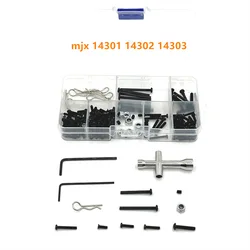 Kit de parafusos metálicos, MJX 14301, 14302, 14303, Ferramentas de reparação, 1,16 RC Car Spare Parts