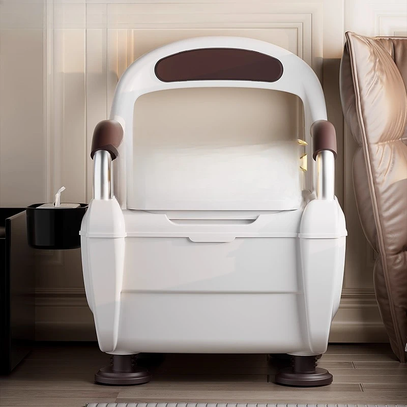Armrests Portable Toilet Chair for Elderly Household Removable Toilet Pregnant Women Patient Urination and Toilet