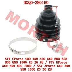 Orignal Dust Boot Kit Fixed End 9GQ0-280150 For CF Moto ATV SSV UTV CF625-6 Z6 CF400AU-2L CF400 500 600 625 800 1000 CForce 800