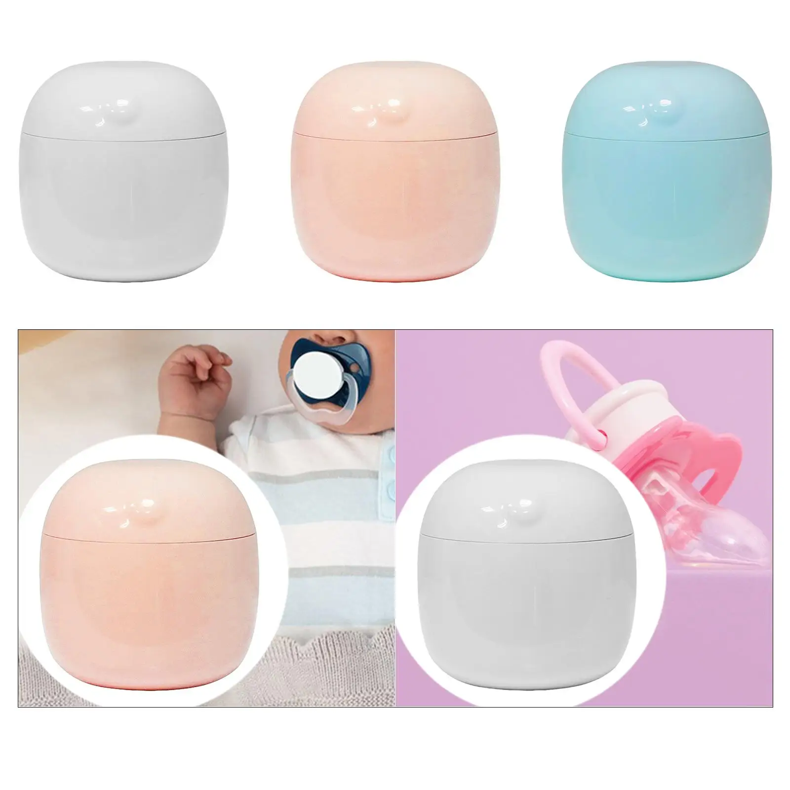 UV Light Sanitizer Box Mini Ultraviolet LED Portable Pacifier Sterilizer Sanitizer Box for Pacifier Toothbrush Jewelry Earphone