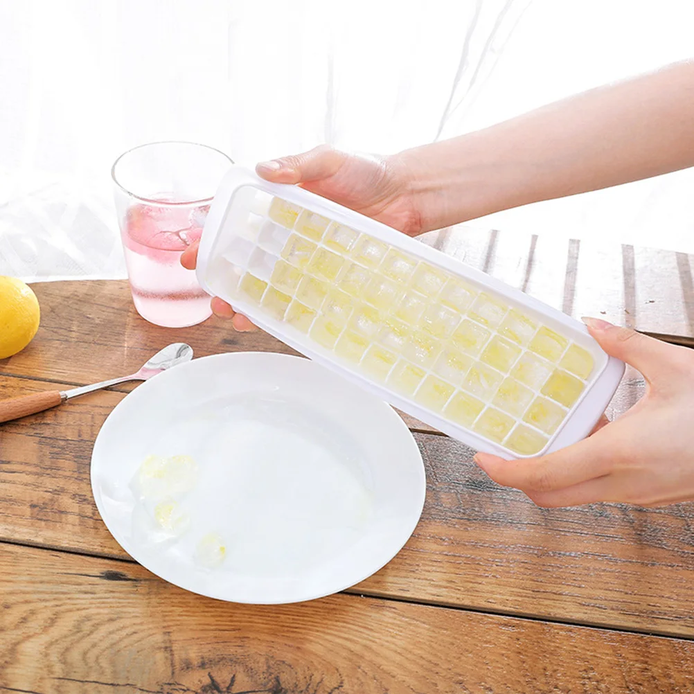 

1pc Molds Premium Plastic Household Ice Maker Freezer Odor Resistant Stackable For Drinks Popsicles Jellies Puddings