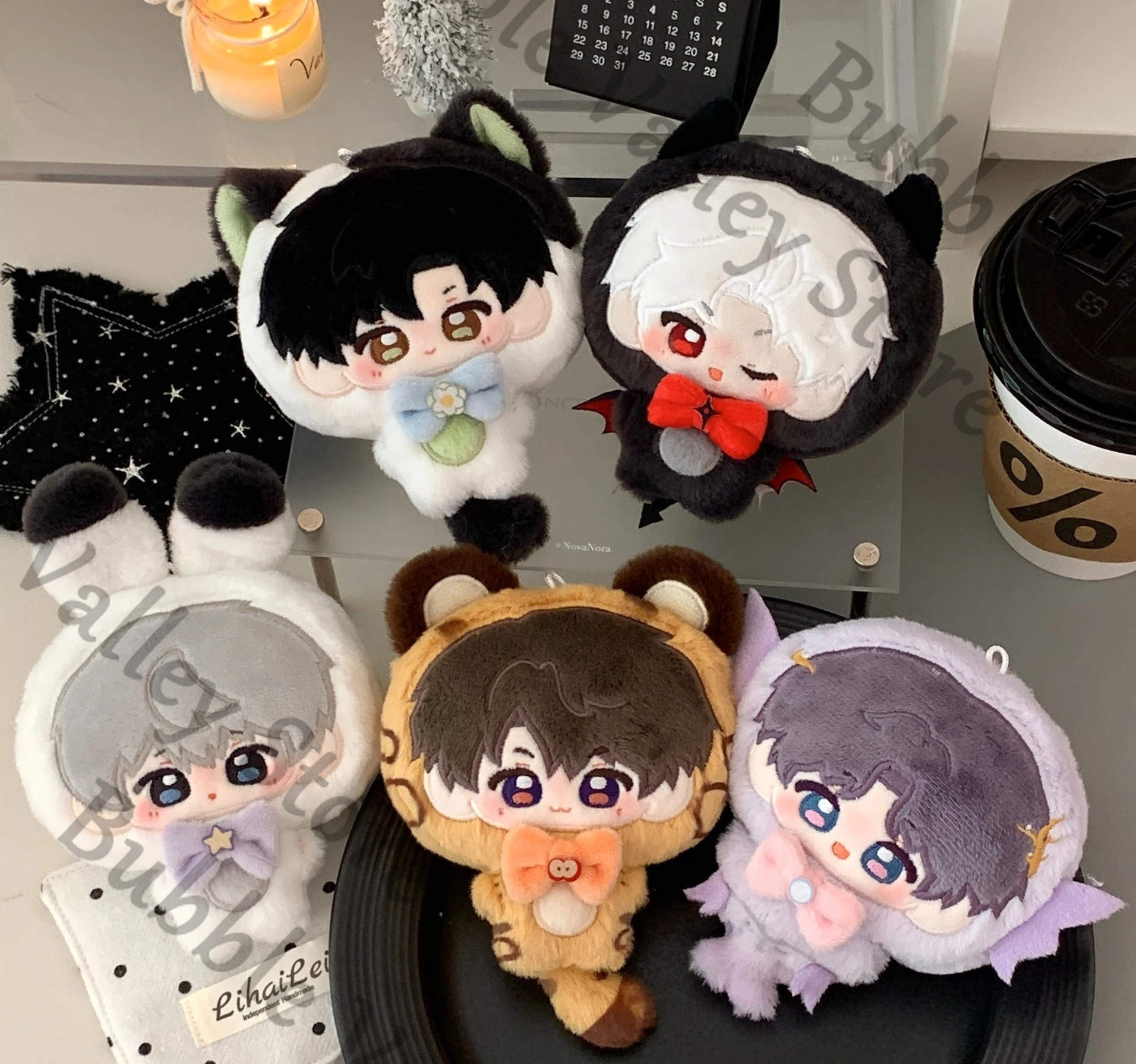 Love and Deepspace Sylus Rafayel Caleb Zayne Xavier Anime Game Cosplay Fluffy Animal Body Maumet Cartoon Puppet Pendant Xmas