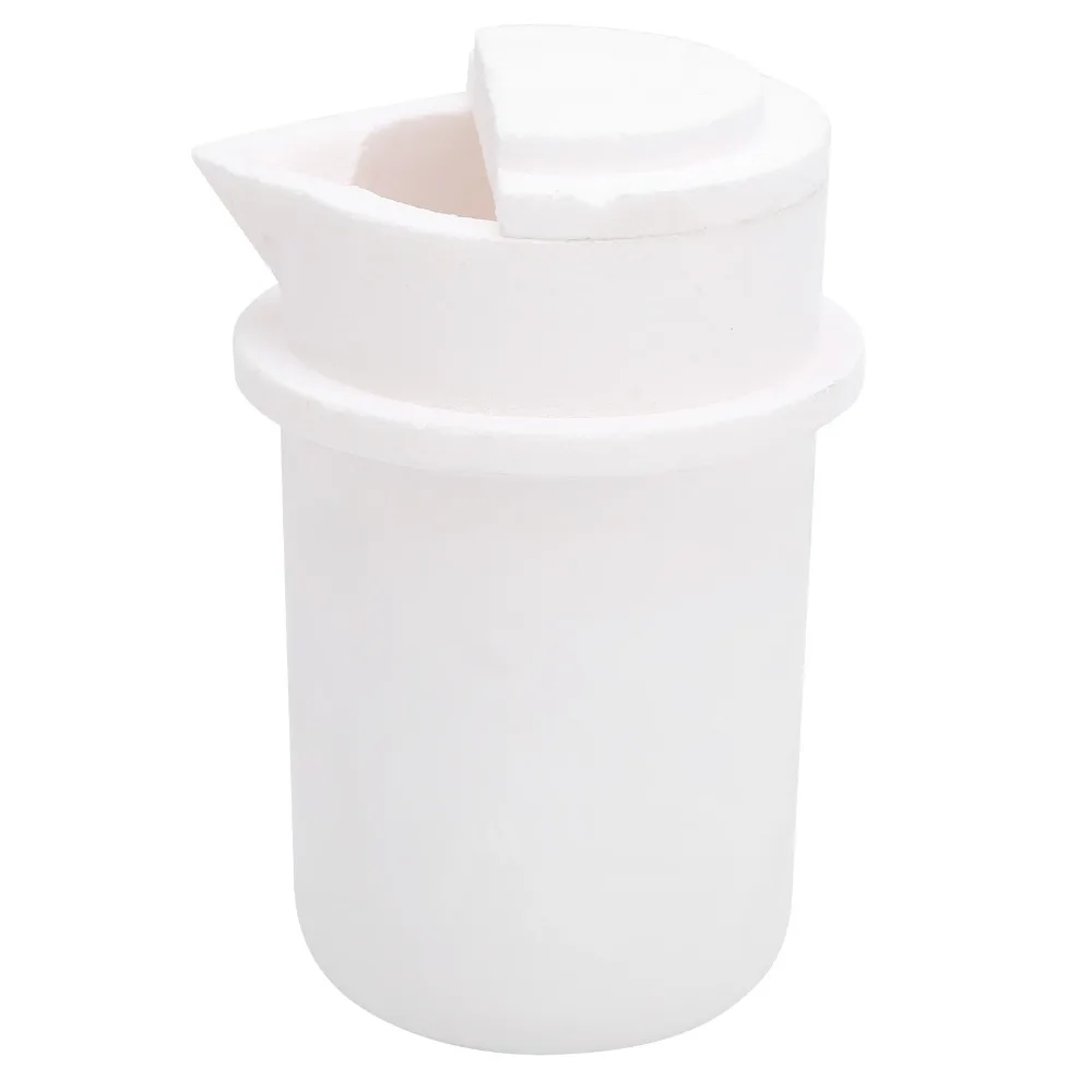 

С крышкой/с крышкой, плавленый кварцевый тигель емкостью 1 кг, высокая чистота, плавильный тигель, чашка, устойчивый к высоким температурам