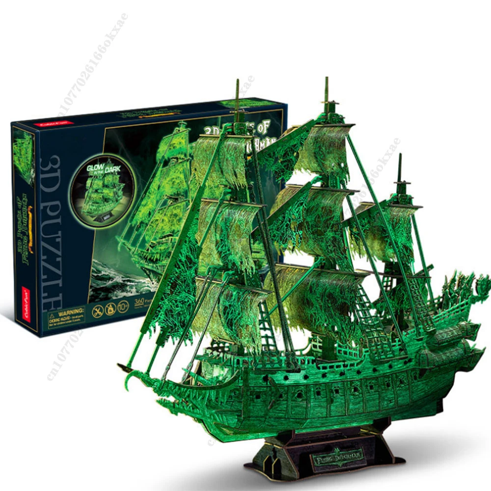 3D Three-dimensional Assembling Pirate Ship Model  Model Assembling Difficult DIY Ship Model Adult Crafts Men Gifts Model Kits