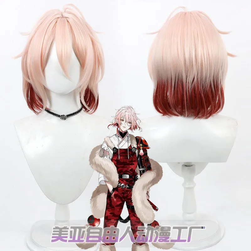 Anime Touken Ranbu Honshi Cosplay Wig Halloween party Prop Wigs + Free Cap