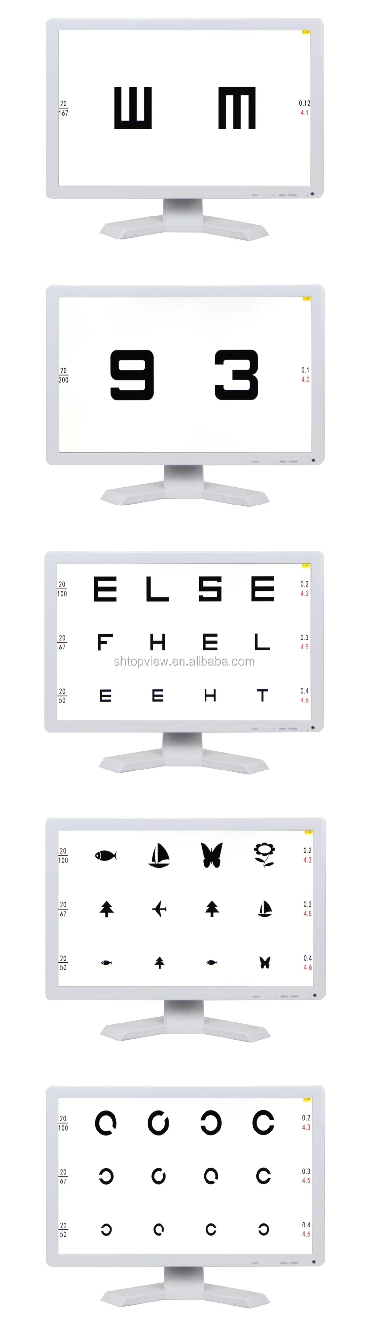 Panel Visual LCD 19 Inci 1680x1050 60Hz, Instrumen Optik VC-3 VC-3D