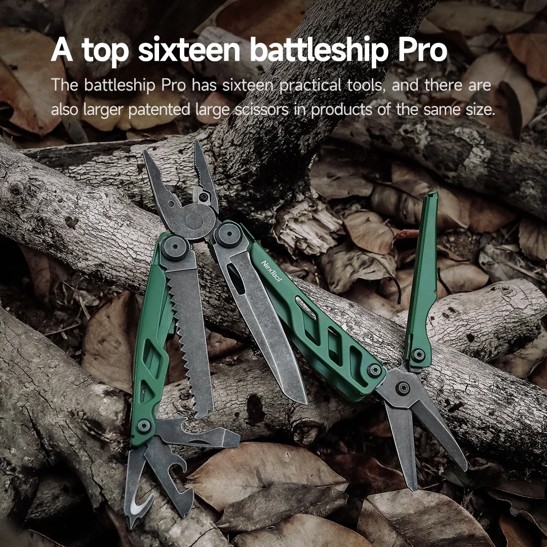 Imagem -02 - Nextool-flagship Pro Edc Alicate Multi Ferramenta Faca Dobrável Bolso Tático Facas de Sobrevivência Camping Ferramentas Multitool 16 em 1