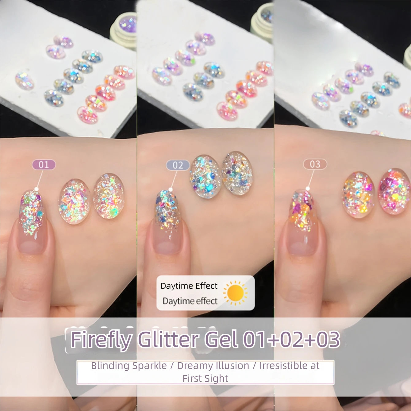 Vernis à ongles gel scintillant MIANEL Firefly, nouvelle couleur tendance 2026, paillettes super brillantes, professionnel pour les salons de manucure