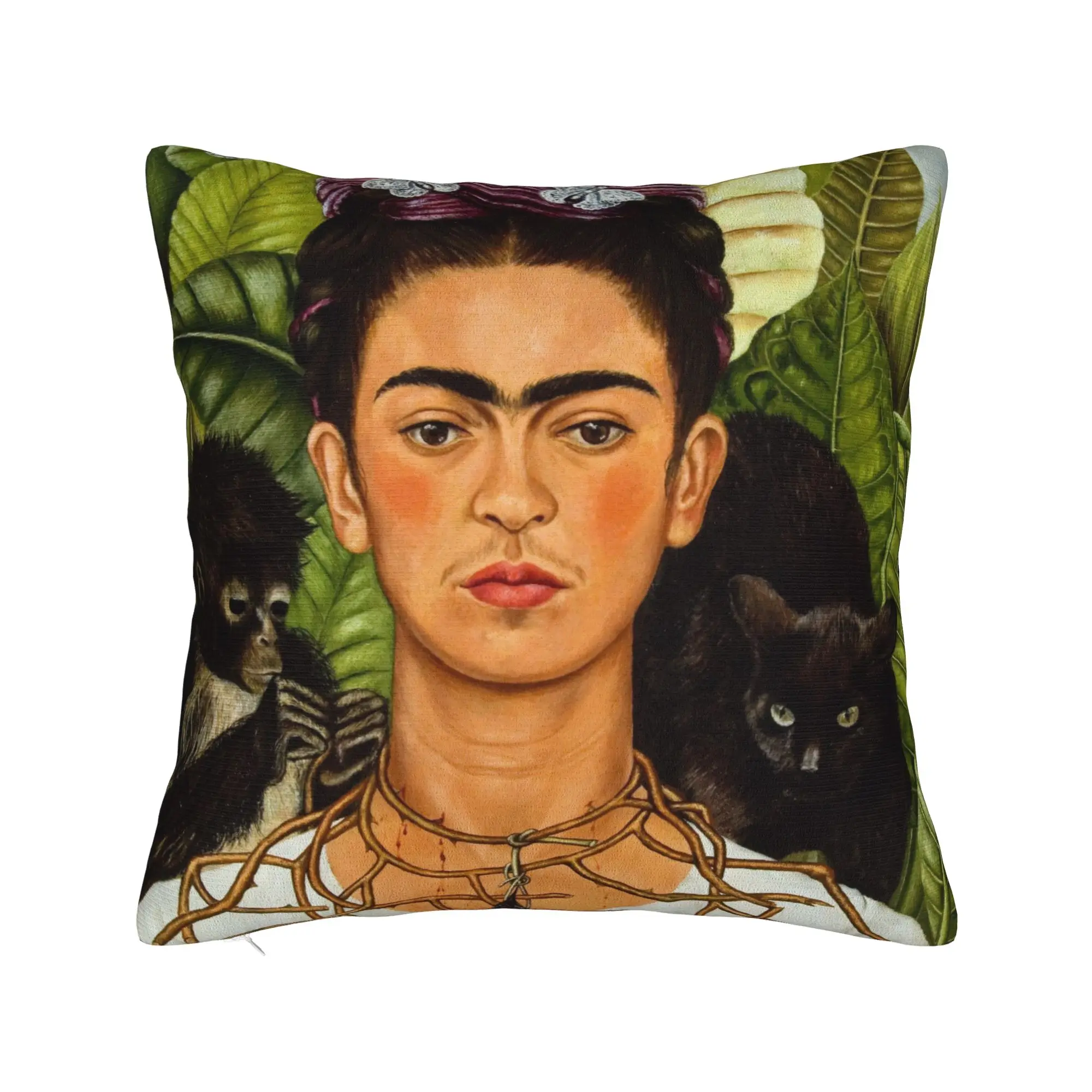 F-Fridas K-Kahlooo Pillow Case  Soft Pillow Cover For Sofa Car Home Decor Morden Cushion Cover