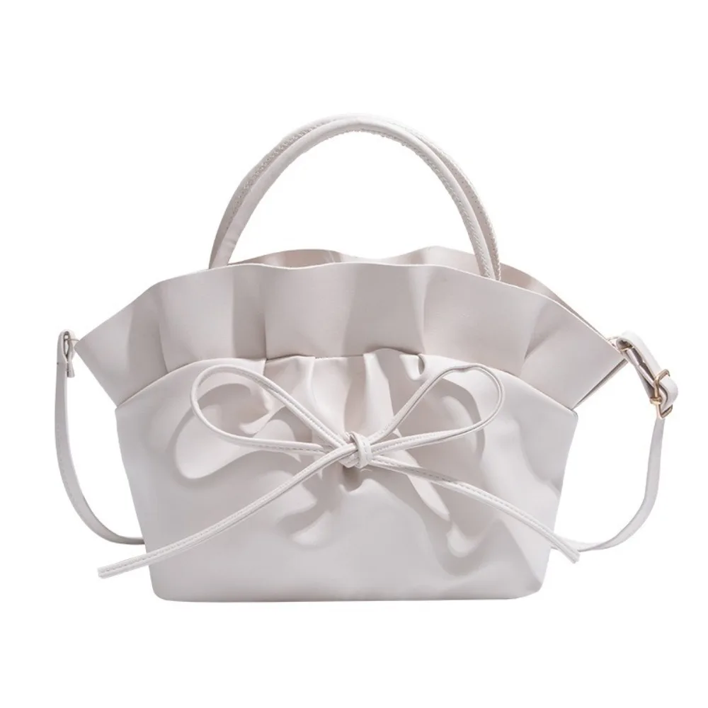 

Новая большая вместительная сумка на плечо, повседневная сумка из искусственной кожи под мышками, сумка с бантом, подарок