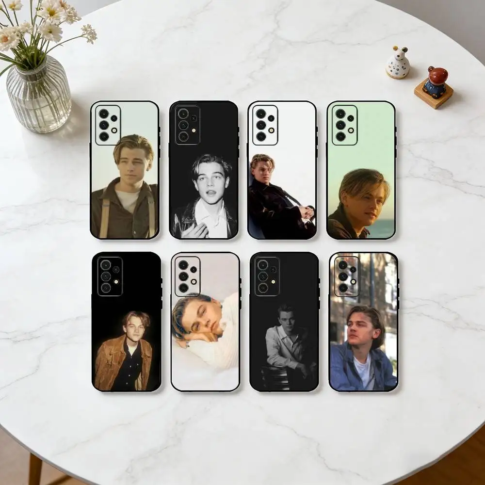 

L-Leonardo DiCaprio Phone Case Black Silicone Soft For Samsung S25,S24,S21,S22,S23,S30,Ultra,S20,Plus,Fe,Lite