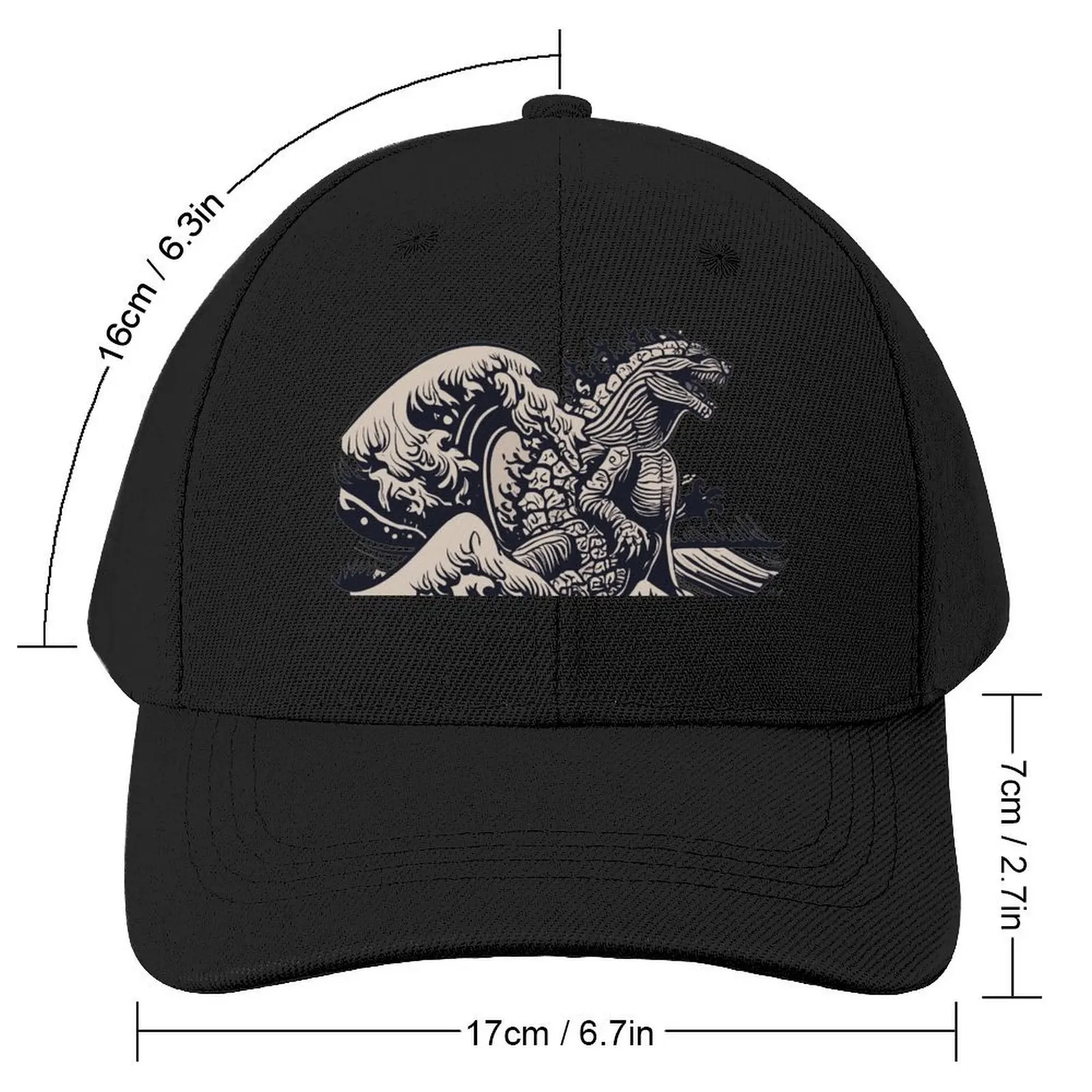 Godzilla Baseball Cap Sports Cap Bobble Hat Women's Beach Outlet Men's