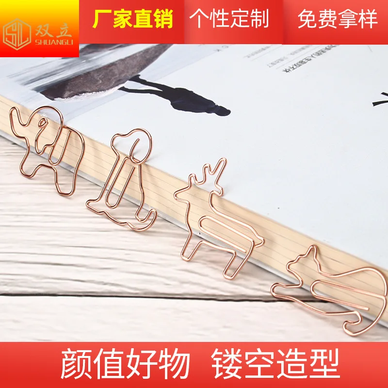 25/Lots Explosieve Cartoon Paperclips Creatieve Vormige Cat Paperclips Puppy Gebogen Pins
